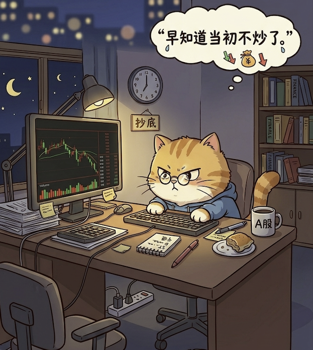 炒股后悔猫